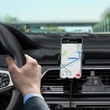 Kép 8/8 - Acefast Qi vezeték nélküli autós töltő 15 W, automatikus telefontartó szellőzőrácsra, szélvédőre és műszerfalra, fekete (D1-black)