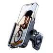 Imagine 1/8 - Wozinsky suport metalic de telefon pentru bicicletă, scuter, negru (WBHBK3)