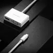 Kép 8/8 - Ugreen adapter videó konverter USB Type C - HDMI / VGA, fehér (MM123)