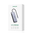 Obraz 5/8 - Multifunkčný rozbočovač Ugreen 9 v 1 USB typu C - HDMI, DP, VGA, 2 x USB, RJ45 Ethernet, čítačka kariet SD/TF, USB typu C PD, 100 W, sivá (CM274)
