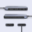 Obraz 3/8 - Multifunkčný rozbočovač Ugreen 9 v 1 USB typu C - HDMI, DP, VGA, 2 x USB, RJ45 Ethernet, čítačka kariet SD/TF, USB typu C PD, 100 W, sivá (CM274)