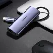 Kép 8/8 - Ugreen multifunkcionális adapter HUB USB Type C - 3 x USB / Ethernet RJ-45 / mikro USB, szürke (CM252)