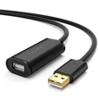Obraz 2/5 - UGREEN US121 USB 2.0 predlžovací kábel, aktívny, 10 m (čierny)