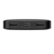 Powerbank Baseus Bipow 10000mAh, 2xUSB, USB-C, 15W (fekete)