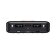 Powerbank Havit PB74 10000mAh + cable USB-C, Lightning, micro USB (black)