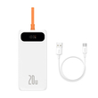 Picture 2/6 -Power Bank Baseus Block 10000mAh, 20W + Lightning cable (white)