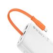 Power Bank Baseus Block 10000mAh, 20W + Lightning kábel (fehér)
