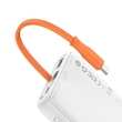 Kép 4/6 - Power Bank Baseus Block 10000mAh, 22.5W + USB-C kábel (fehér)