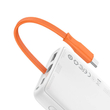 Power Bank Baseus Block 10000mAh, 22.5W + USB-C kábel (fehér)