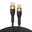 Obraz 1/8 - Joyroom Liquid Silicone USB Type C - Nabíjací / dátový kábel USB Type C PD 100W, 2 m, čierny (S-2050N18-10-black)