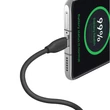 Obraz 3/8 - Baseus USB typu C - kábel USB typu C 100 W, dĺžka 1,2 m, silikagél Jelly Liquid - čierny (CAGD030001)