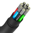 Obraz 8/8 - Baseus USB typu C - kábel USB typu C 100 W, dĺžka 1,2 m, silikagél Jelly Liquid - čierny (CAGD030001)