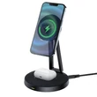 Obraz 7/8 - Bezdrôtová nabíjačka Acefast Qi 15 W pre iPhone (s MagSafe) a Apple AirPods v stojane s magnetickým držiakom čierna (E8 black)