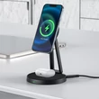 Obraz 8/8 - Bezdrôtová nabíjačka Acefast Qi 15 W pre iPhone (s MagSafe) a Apple AirPods v stojane s magnetickým držiakom čierna (E8 black)