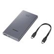 Kép 4/5 - Samsung Power Bank, USB+USB Type C, szupergyors töltés, 25W, 10000mAh, szürke (EB-P3300XJEGEU)