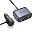 Obraz 2/8 - Nabíjačka do auta Ugreen USB / USB typu C s 2x autozásuvkou, sivá (30886)