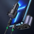 Obraz 3/8 - Nabíjačka do auta Ugreen USB / USB typu C s 2x autozásuvkou, sivá (30886)