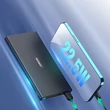 Kép 2/8 - Joyroom power bank 10000mAh 22,5W, Power Delivery, Quick Charge, mágneses vezeték nélküli Qi töltő 15W iPhone-hoz, MagSafe kompatibilis, fekete (JR-W010)