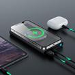 Joyroom power bank 10000mAh 22,5W, Power Delivery, Quick Charge, mágneses vezeték nélküli Qi töltő 15W iPhone-hoz, MagSafe kompatibilis, fekete (JR-W010)