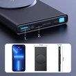 Kép 8/8 - Joyroom power bank 10000mAh 22,5W, Power Delivery, Quick Charge, mágneses vezeték nélküli Qi töltő 15W iPhone-hoz, MagSafe kompatibilis, fekete (JR-W010)