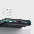 Joyroom power bank 10000mAh, 20W, Power Delivery, Quick Charge, 15W mágneses Qi vezeték nélküli töltő iPhone-hoz, MagSafe kompatibilis, fekete (JR-W040)