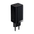 Kép 2/8 - Baseus GaN3 Pro gyors univerzális GaN töltő 2 x USB Type C / USB 65W PD3.0, QC4.0 +, AFC fekete + USB Type C - USB Type C kábel 1m (CCGP050101)