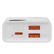 Kép 5/8 - Baseus Adaman2 power bank digitális kijelzővel 10000mAh 30W 2 x USB / 1x USB Type C Power Delivery gyorstöltés SCP fehér (PPAD040002)