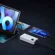 Kép 7/8 - Baseus Adaman2 power bank digitális kijelzővel 10000mAh 30W 2 x USB / 1x USB Type C Power Delivery gyorstöltés SCP fehér (PPAD040002)