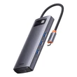 Obraz 3/6 - Baseus Hub 6 v 1, séria Metal Gleam, USB-C - 3x USB 3.0 + HDMI + USB-C PD + VGA