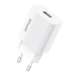 Kép 2/6 - Vipfan E01 hálózati töltő, 1x USB, 2,4A + USB-C kábel (fehér)