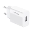 Kép 5/6 - Vipfan E01 hálózati töltő, 1x USB, 2,4A + USB-C kábel (fehér)