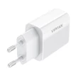 Kép 6/6 - Vipfan E01 hálózati töltő, 1x USB, 2,4A + USB-C kábel (fehér)