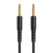 Obraz 1/3 - Vipfan L04 Mini jack 3,5 mm AUX kábel 1 m, pozlátený (čierny)