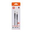 Obraz 2/3 - Vipfan L04 Mini jack 3,5 mm AUX kábel 1 m, pozlátený (čierny)