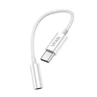Obraz 3/4 - Vipfan L08 Kábel USB-C a mini jack 3,5 mm AUX, 10 cm (biely)