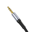 Obraz 3/5 - Vipfan L11 mini jack 3,5 mm AUX kábel, 1 m, pozlátený (sivý)