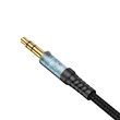 Obraz 4/5 - Vipfan L11 mini jack 3,5 mm AUX kábel, 1 m, pozlátený (sivý)