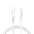 Obraz 1/5 - Vipfan P04 USB-C Lightning kábel, 3A, PD, 1 m (biely)