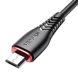 Kép 2/4 - Vipfan X01 3w1 USB-C/Lightning/Micro 3.5A USB kábel (fekete)