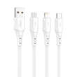 Obraz 4/4 - Vipfan Farebný kábel X12 USB a USB-C, 3A, 1 m (biely)