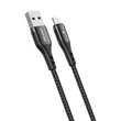 Obraz 2/3 - Vipfan Farebný kábel X13 USB a Lightning 3A, 1,2 m (čierny)