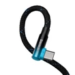 Obraz 5/7 - Kábel Baseus MVP2 USB-C na USB-C, 100 W, 1 m (čierny/modrý)