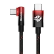 Obraz 2/7 - Kábel Baseus MVP2 USB-C na USB-C, 100 W, 2 m (čierny/červený)