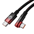 Obraz 4/7 - Kábel Baseus MVP2 USB-C na USB-C, 100 W, 2 m (čierny/červený)
