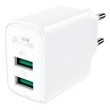 Kép 1/2 - Acefast A33 Fali töltő, 2x USB, 18W, QC3.0 (fehér)