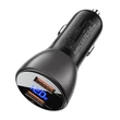 Obraz 2/2 - Nabíjačka do auta Acefast B7, 45 W, 2x USB, s displejom (čierna)