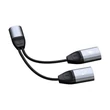 Obraz 2/2 - Dudao L17i Lightning 2x Lightning audio adaptér (čierny)