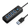 Obraz 1/2 - Orico Rozbočovací adaptér USB 4x USB 3.0, 5 Gb/s, 0,15 m (čierny)