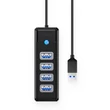 Obraz 2/2 - Orico Rozbočovací adaptér USB 4x USB 3.0, 5 Gb/s, 0,15 m (čierny)