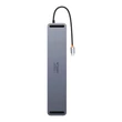 Kép 2/8 - Baseus Hub 11in1 EliteJoy Gen2 sorozat USB-C 3xUSB 3.0 + USB 2.0 + USB-C PD + USB-C + RJ45 + HDMI + jack 3.5mm + SD/TF (szürke)
